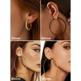 thumbnail image 6 of PROSTEEL Large Hoop Earring for Women Black Earrings Hypoallergenic Stainless Steel Christmas Birthday Valentine Day Jewelry Gifts for Mom daughter Adults Age 80mm, 6 of 7