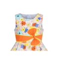 thumbnail image 5 of 2 Pieces Girls Dress Hat Colorful Flower Party Holiday 6 Years, 5 of 8