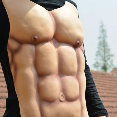 Fake Muscle Chest Foam Fancy Dress Cosplay Costume Prop Accessories
