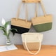 thumbnail image 2 of Firefly hope Bolso de hombro tejido para mujer, bolso de mano y neceser, elegante bolso de playa de verano, 38 x 9 x 24 cm (blanco)., 2 of 5