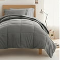 thumbnail image 2 of 7 Piece TwinXL Dorm Bedding Bundle, Patterned Comforter Set, Solid Sheet Set, Pillows and Laundry Bag, 2 of 12