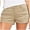 Khaki, variant on Denim Shorts Women Sevevn Women's Denim Button Zipper Short Summer Mid Waist Stretchy Pockets Jean Shorts
