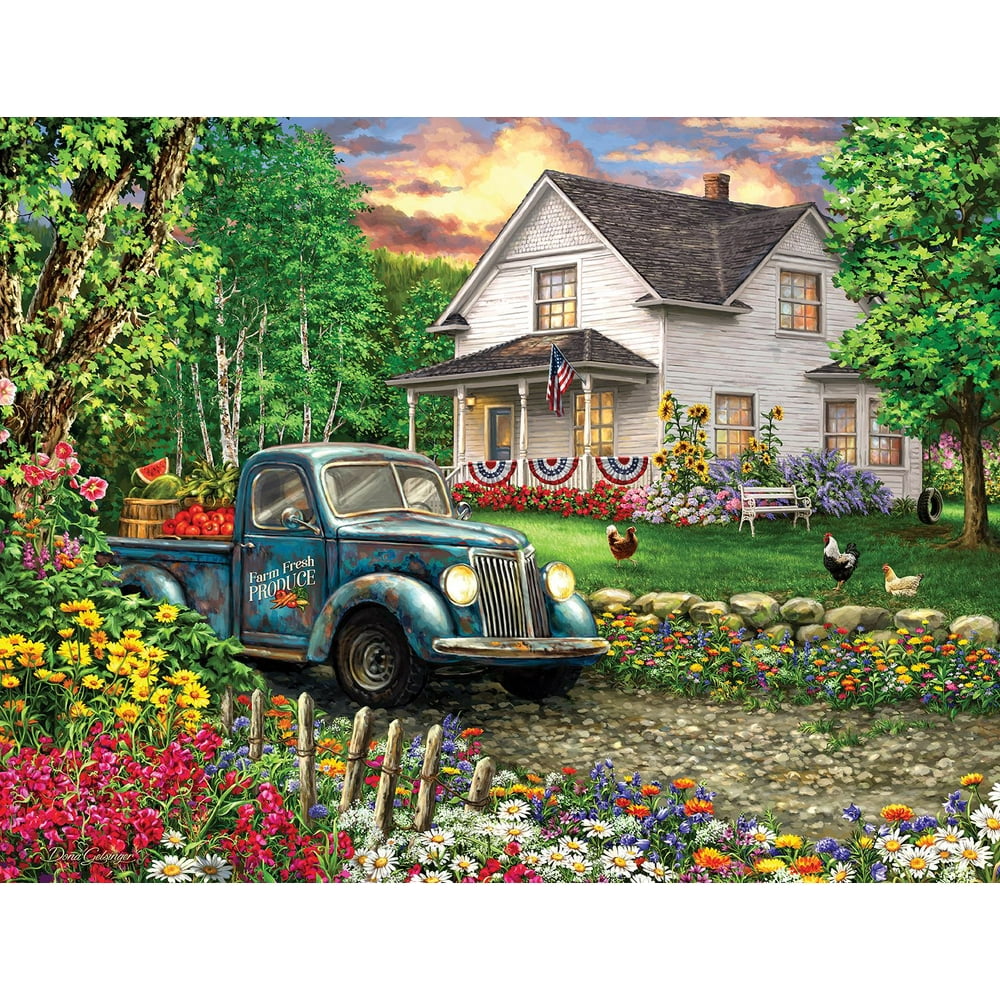 Springbok 500 Piece Jigsaw Puzzle Simpler Times Made in USA Walmart