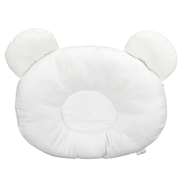 Baby Pillow Breathable Soft Prevent Flat Head Cute Newborn Head Shaping Support PillowWhite