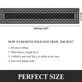 thumbnail image 2 of Yamaziot 2'x10' Runner Rug, Washable Kitchen Floor Runners Rugs for Hallway, Non Slip Entryway Mat Low Profile Inside Front Doormat, Laundry Room Rug, Black, 2 of 7