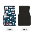 thumbnail image 2 of Vsdgher Dental Car Foot Mat Set of 4 Pieces Universal Floor Liner Car Accessories Fits Most Cars, Trucks, Vans, sedans, SUV, 2 of 7