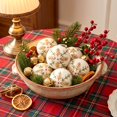 thumbnail image 5 of Cotton Christmas Balls ,2.2 Inch Snowflake Ball Ornaments for Christmas Tree, Hanging Decorative Ball Ornaments for Xmas Scene Decoration,1pc, 5 of 6