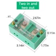 thumbnail image 5 of Seitruly Caja de distribución de energía de 660V, reemplazo de conector de cable, bloques de terminales de Hotel para el hogar, accesorios de Electrónica miscelánea 2 en 4 fuera, 5 of 5