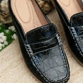 thumbnail image 6 of Mepaouo Mules for Women Flats Shoes Round Toe Backless Mule Slides Casual Walking Slip on Work Loafers, 6 of 9