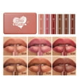 thumbnail image 1 of Set de 6 labiales: delineador de labios 2 en 1, 6 colores, resistente al agua, mate, 1.2 g., 1 of 9