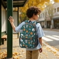thumbnail image 6 of Basketball and Whistle Teal Pattern 17" School Backpacks for Teens,Waterproof Oxford Fabric,S-Shape Padded Straps for School,Travel,Hiking,Camping, 6 of 6