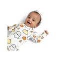 thumbnail image 4 of M+A by Monica + Andy Organic Cotton Gender Neutral Halloween First Moves Bodysuit + Groove Pant + Bib Set, Sizes Newborn -24 Months, 4 of 7