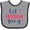 Heather and Black, variant on Inktastic 4th of July Let Freedom Ring with Stars Boys or Girls Baby Bib