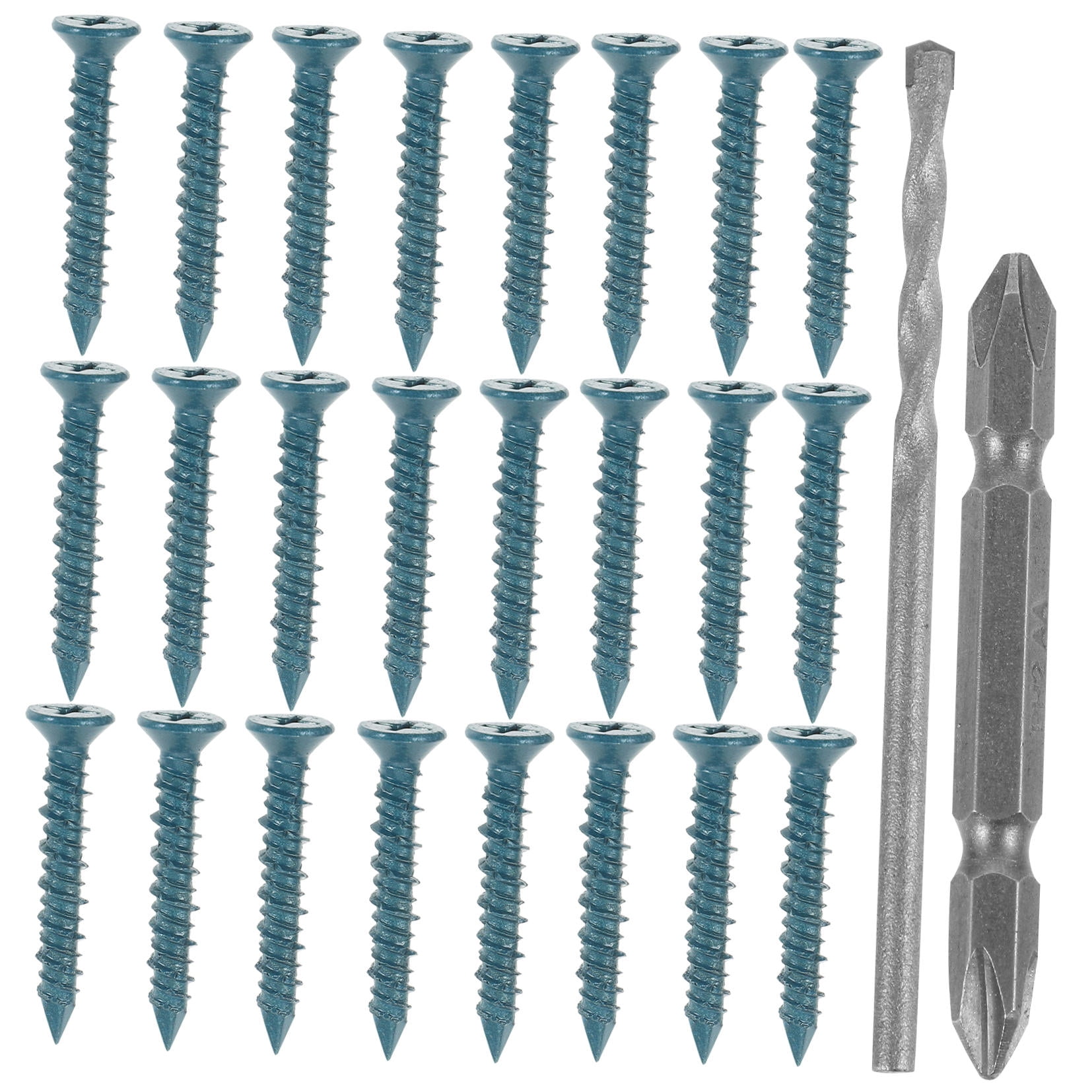 Raindrops 3/16X1-1/4In Self Drilling Anchors Screws For Concrete Walls And Diy Projects