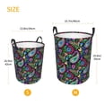 thumbnail image 3 of Sikiie Watercolor Floral Paisley Print Round Dirty Clothes Basket, Waterproof Standing Foldable Storage Basket, for Laundry Room, Bedroom, Bathroom Storage-Medium, 3 of 6