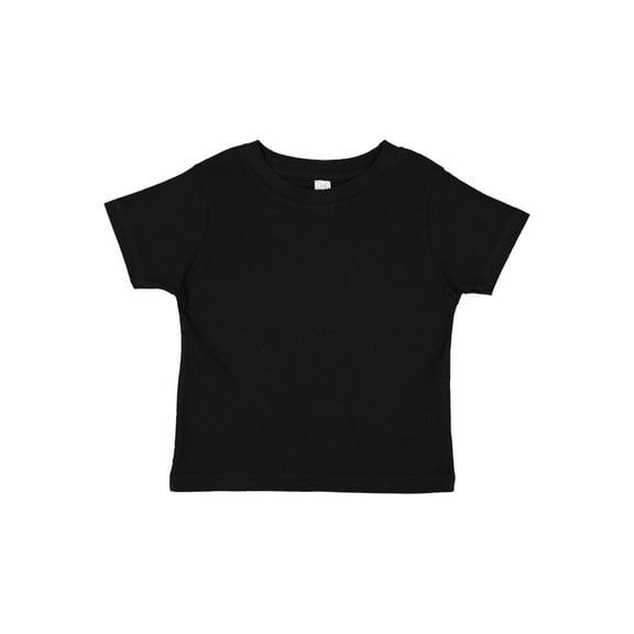Rabbit Skins 3321 - Fine Jersey Toddler T-Shirt, Black, 5/6