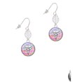 thumbnail image 2 of Delight Jewelry Silvertone Domed Multi Color BSN Silvertone Leaf French Earrings, 2 of 5
