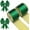 Green, variant on 2 Rolls Christmas Velvet Ribbon Wired Edge Trim Wrapping Ribbon for Gift Wrapping Bow Making and DIY Crafts Garland Wreath Tree Topper Home Party Decor(2.5 Inch X 6.5 Yard)