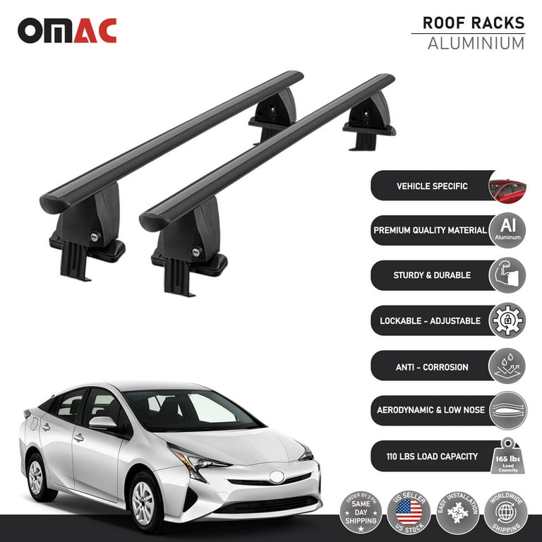 Smooth Top Roof Rack For Toyota Prius 2015 2018 Cross Bars 54 OFF