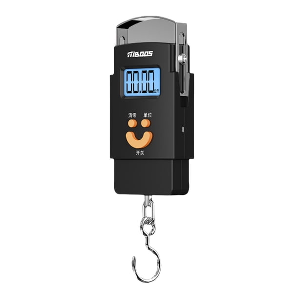 Inteprter Báscula Digital portátil de acero inoxidable, de cocina Digital con pantalla LCD compacta y de alta precisión Accesorios para electrodomésticos negro