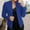 Dark Blue, variant on Summer Clearance Ofreoo Women's Casual Fashion Pocket Solid Color Shawl Suit Jacket Blazer Top