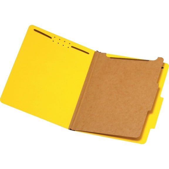Pendaflex 1-Divider Classification Folders, Yellow, 10 / Box (Quantity)