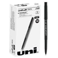 thumbnail image 3 of uni-ball Onyx Roller Ball Stick Dye-Based Pen, Black Ink, Fine, Dozen, 3 of 6