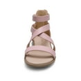 thumbnail image 3 of DREAM PAIRS Girls Gladiator Sandals with Zipper Strappy Sandals Toddler/Little Kid/Big Kid, 3 of 6