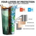 thumbnail image 3 of Misty Forest Landscape 10oz Tumblers Stainless Steel Tumbler with Lid and Straw,Vacuum Insulated Double Wall Travel Tumbler Cups with Cleaning Brush for Coffee, Tea, 3 of 4