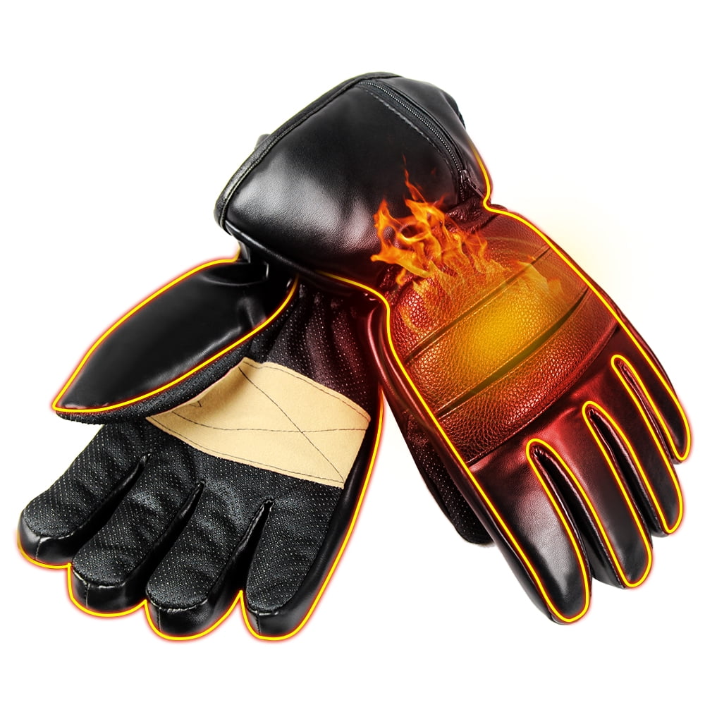 Rechargeable Battery Heated Gloves Men Women Winter Warm Gloves