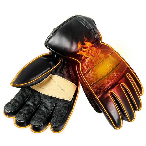 Rechargeable Battery Heated Gloves Men Women Winter Warm Gloves
