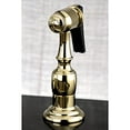 thumbnail image 3 of Kingston Brass Tudor 8" Center Kitchen Faucet With Brass Sprayer, 3 of 5