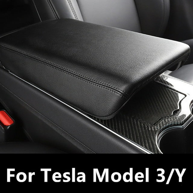 Pour Tesla pour Modèle 3 Y Voiture Boîte de Contrôle Central Accoudoir Housse de Protection en Cuir