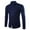 Navy, variant on Abomasnow Men's Slim Fit Business Shirts Casual Cotton Long Sleeves Solid Button Down Dress Shirts S-XXL