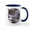 White/Navy Inside, variant on CafePress - Lace Wolf Mug - 11 oz Ceramic Mug - Novelty Coffee Tea Cup