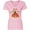 AD-Pink, variant on Inktastic Happy Thanksgiving Cute Turkey in Pilgrim Hat Women's V-Neck T-Shirt