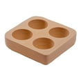thumbnail image 2 of Wooden Egg Holder Egg Tray Stand Rustic 4 Slot Design for Refrigerator Countertop Kitchen Display, 2 of 9