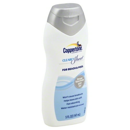 MSD Consumer Care Coppertone Clearly Sheer Sunscreen Lotion, 5 oz