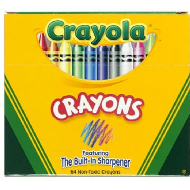 Crayola 64 Count Color Crayons With Crayon Sharpener 64 Colors