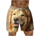 thumbnail image 5 of Pantalones Cortos para Hombre de Cintura Elástica con Bolsillos Pantalones de Playa de Impresión Casual, Poliéster Ligero de Moda para la Primavera Verano Al Aire Libre Y el Uso Diario, 5 of 5