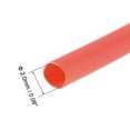 thumbnail image 3 of Unique Bargains Heat Shrink Tubing 2mm Dia 4.27mm Flat Width 2:1 rate Shrinkable Tube Cable Sleeve 10ft Red, 3 of 5