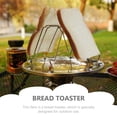 thumbnail image 4 of KAKOWELY 1Pc Camping Stove Toaster Camper Toaster Bread Toast Rack Kitchen Gadget,8.66"X8.66"X4.88", 4 of 5