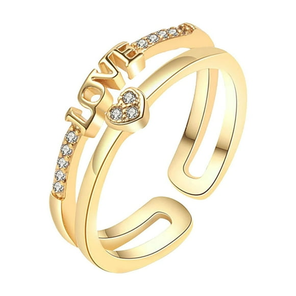 Forever Love Knot Adjustable Thumb Ring Creative Knot Symbolizing Open Ring Fashion Girls Jewelry Gifts