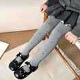 thumbnail image 5 of Tranfacy Girls 0-10 Years Fall Pants Solid High Waist Tight Breathable Yoga Base Layer Trousers, 5 of 5