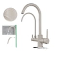 thumbnail image 1 of Purified Kitchen Faucet 360 Degree Rotation Purification Deck Mounted Filtered Water Sink Hot Cold Water Mixer Tap ,Effortless Installation, 1 of 7