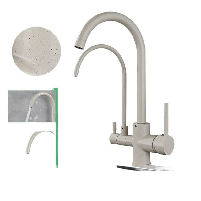 Purified Kitchen Faucet 360 Degree Rotation Purification Deck Mounted Filtered Water Sink Hot Cold Water Mixer Tap ,Effortless Installation