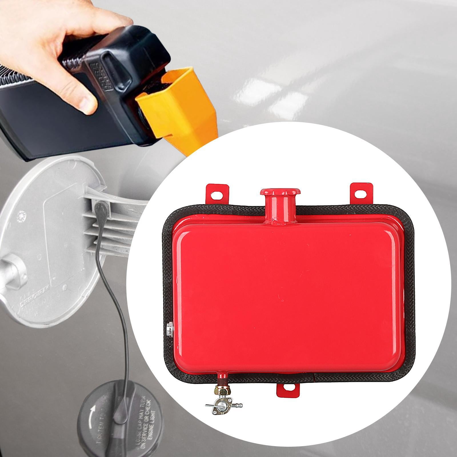 funtasica Generic Can Container 5L Red Iron Gas Tank Convenient Spare Emergency Backup Petrol Tanks for Trucks Cars Suvs