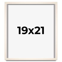 19x21 Frame White Wheat Solid Wood Picture Frame | Moulding Width 0.75 Inches | Interior Depth 0.5