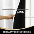 thumbnail image 4 of Kotton Culture 100% Blackout Curtain Triple Pinch Pleat Thermal Insulated Room Darkening Spill Proof Machine Washable Window Treatment Panels (1 Panel, 100x95, White), 4 of 8