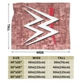 thumbnail image 2 of W-W-E Blanket, Super Soft Throw Blanket For Wrestling Fans, Cozy Flannel Blankets, Warm Blankets For Couch Sofa Bed, 60"X50", 2 of 8